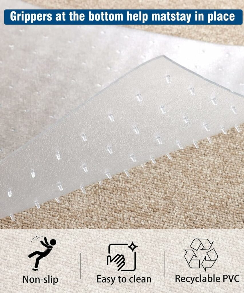 Carpet Protector for Pets - Cat Carpet Protector for Doorway, 5.2Ft Heavy Duty Plastic Carpet Protector